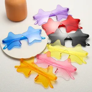 Fashion Personalized Five-Pointed Star No Frame Sunglasses