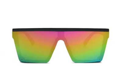 Fashion Large Frame One-Body Square Sunglasses