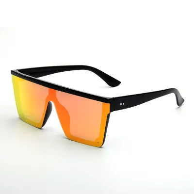 Fashion Large Frame One-Body Square Sunglasses