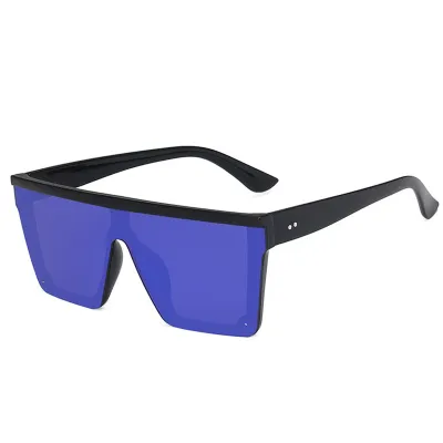 Fashion Large Frame One-Body Square Sunglasses
