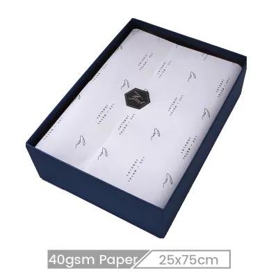 Custom Logo 25*75cm Shoes Packaging 40gsm Paper