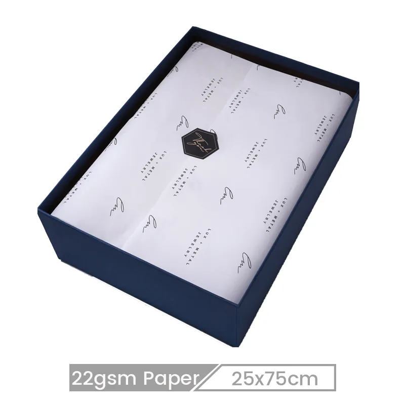 Custom Logo 25*75cm Shoes Packaging 22gsm Sydney Paper