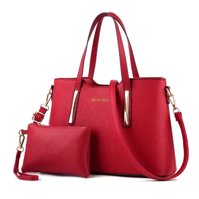Women Fashion Casual Large-Capacity Handbag Two-Piece Set