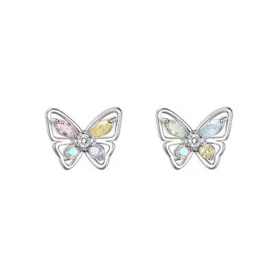Women Fashion Simple Cute Butterfly Stud Earrings