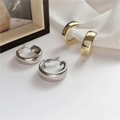 Women Fashion Elegant Geometric Circle Earrings