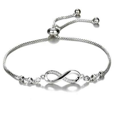 Women Simple Fashion Geometric Crystal Adjustable Bracelet