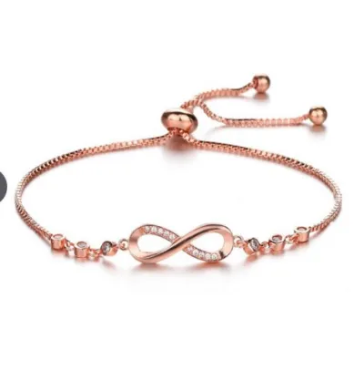 Women Simple Fashion Geometric Crystal Adjustable Bracelet