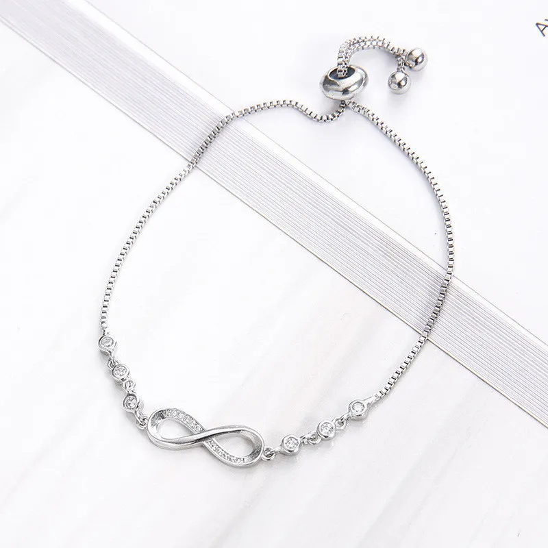 Women Simple Fashion Geometric Crystal Adjustable Bracelet