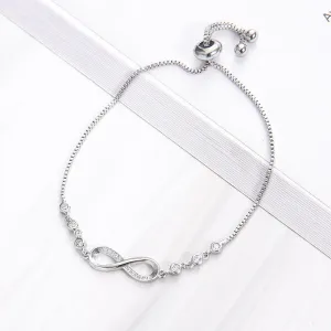 Women Simple Fashion Geometric Crystal Adjustable Bracelet