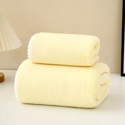 35*75cm High Density Coral Fleece Gift Towel Logo Custom
