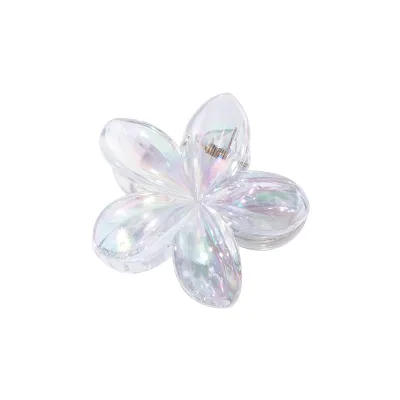Women Fashion Colorful Flower Egg Grab Clip Plastic Resin Hair Accessories