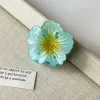 The Scroll Flower Bright Face-Blue