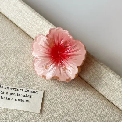 Women Fashion Cute Floral Shark Hair Grab Clip