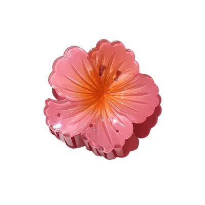 Women Fashion Cute Floral Shark Hair Grab Clip