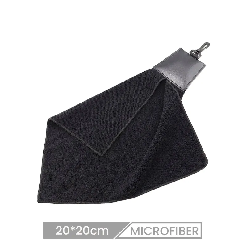 20*20cm Custom Hanging Hook Microfiber Waffle Wipe Golf Towel
