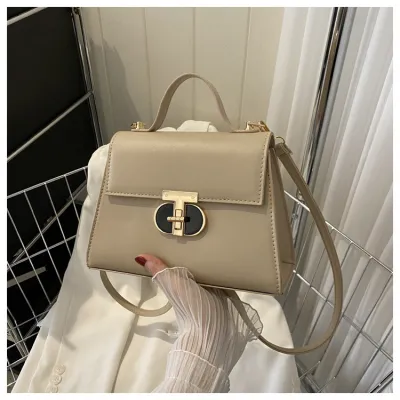 Women Fashion Contrast Color Chain Square Shoulder Bags HandBags