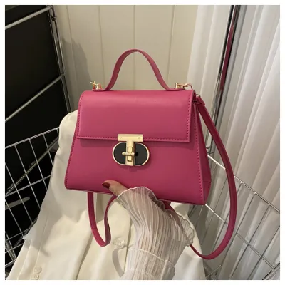 Women Fashion Contrast Color Chain Square Shoulder Bags HandBags
