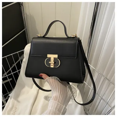 Women Fashion Contrast Color Chain Square Shoulder Bags HandBags