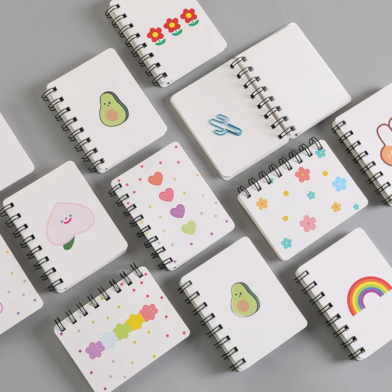 Fashion Cute Rollover Printed Coil Pocket Mini Notebook