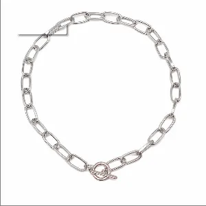 Women Fashion Casual Thick Chain Metal Necklace U-Shape Plaid
