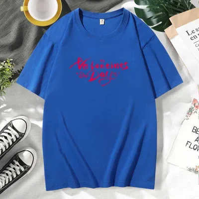 Men Women Casual Valentine Print Cotton Plus Size Short Sleeve Crew Neck Couple T-Shirt