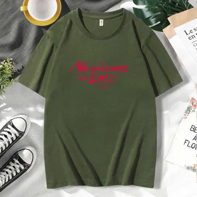 Men Women Casual Valentine Print Cotton Plus Size Short Sleeve Crew Neck Couple T-Shirt