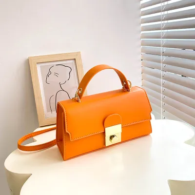 Women Fashion Urban Simplicity Solid Color PU Soft Shoulder Bag