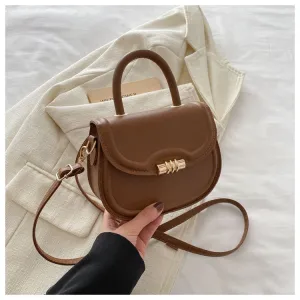 Women Urban Simplicity PU Leather Saddle Shoulder Bag HandBags