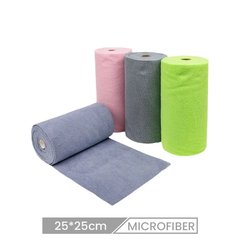 25*25cm Hand-Torn Kitchen Towel In Roll Logo Custom