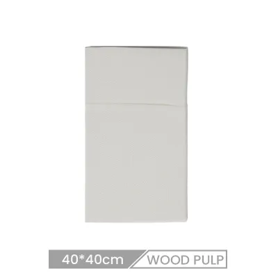 40*40cm 30*30cm Custom Original Wood Pulp Hotel Bar Guest Paper Towel