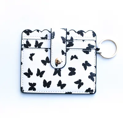 Women Fashion Leopard Printed PU Multi-Card Wallet