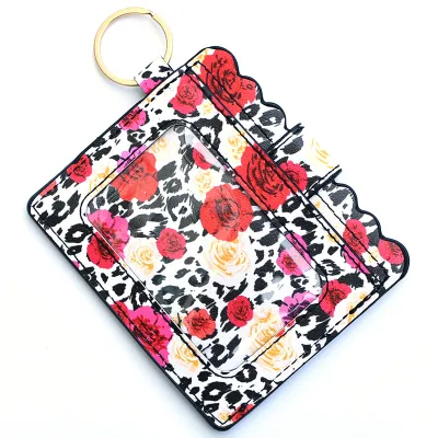 Women Fashion Leopard Printed PU Multi-Card Wallet