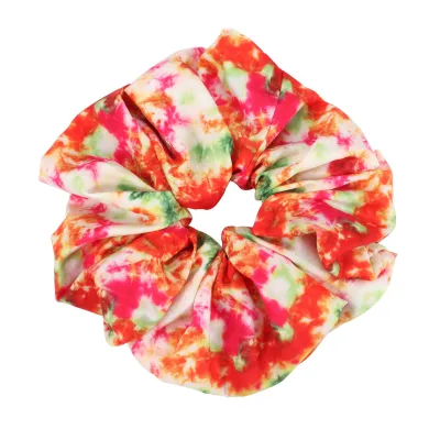 Valentine's Day Love Lips Tie Dye Gradient Hair Tie
