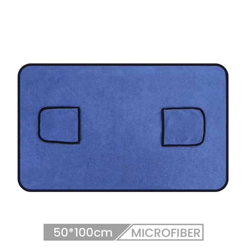 50*100cm Custom Pet Absorbent Dog Cat Bath Quick-Drying Soft Full Wrap Towel
