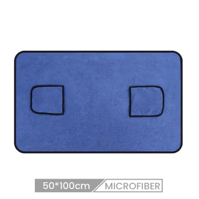 50*100cm Custom Pet Absorbent Dog Cat Bath Quick-Drying Soft Full Wrap Towel