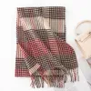 FHY24-7036-4 Red Black Houndstooth