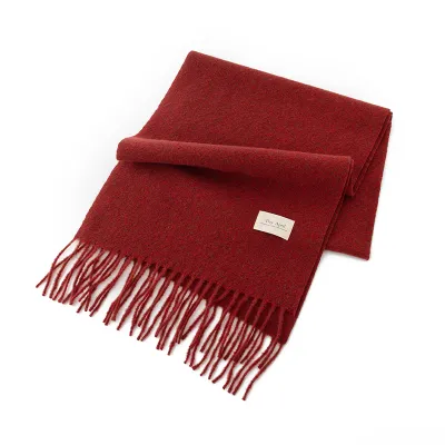 Autumn Winter Women Warm Plaid Tassel Imitation Cashmere Long Scarf
