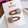 2-Blue Tiny Flower Bb Clip