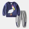 Navy Blue-Wide-Mouth Duck Suit