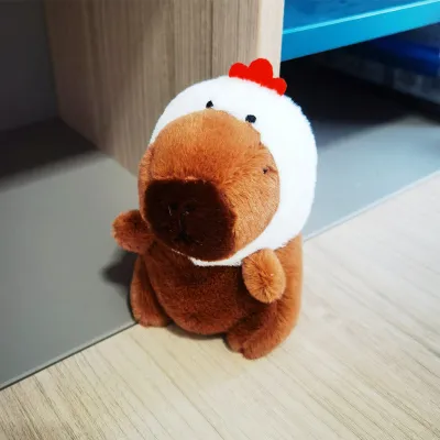 Kids Cute Cartoon Capybara Plush Doll Toy - PP Cotton Filled Jade Rabbit Velvet Stuffed Animal