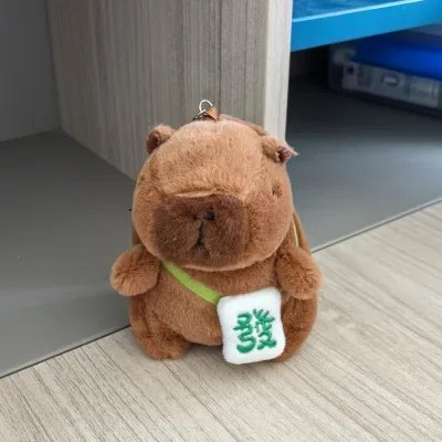 Kids Cute Cartoon Capybara Plush Doll Toy - PP Cotton Filled Jade Rabbit Velvet Stuffed Animal
