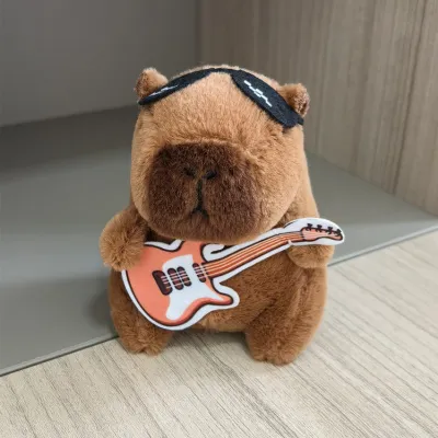 Kids Cute Cartoon Capybara Plush Doll Toy - PP Cotton Filled Jade Rabbit Velvet Stuffed Animal