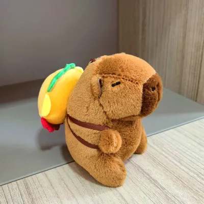 Kids Cute Cartoon Capybara Plush Doll Toy - PP Cotton Filled Jade Rabbit Velvet Stuffed Animal