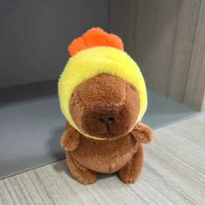 Kids Cute Cartoon Capybara Plush Doll Toy - PP Cotton Filled Jade Rabbit Velvet Stuffed Animal