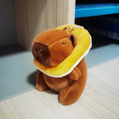 Kids Cute Cartoon Capybara Plush Doll Toy - PP Cotton Filled Jade Rabbit Velvet Stuffed Animal