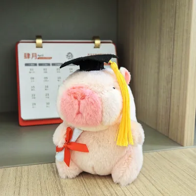 Kids Cute Cartoon Capybara Plush Doll Toy - PP Cotton Filled Jade Rabbit Velvet Stuffed Animal