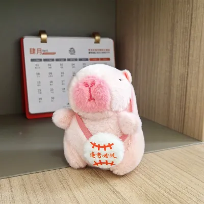 Kids Cute Cartoon Capybara Plush Doll Toy - PP Cotton Filled Jade Rabbit Velvet Stuffed Animal