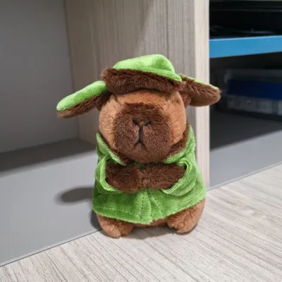 Kids Cute Cartoon Capybara Plush Doll Toy - PP Cotton Filled Jade Rabbit Velvet Stuffed Animal
