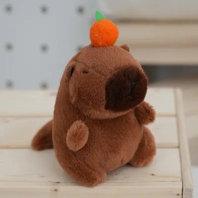 Kids Cute Cartoon Capybara Plush Doll Toy - PP Cotton Filled Jade Rabbit Velvet Stuffed Animal