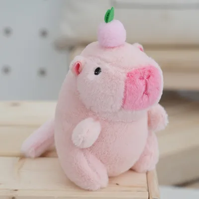 Kids Cute Cartoon Capybara Plush Doll Toy - PP Cotton Filled Jade Rabbit Velvet Stuffed Animal